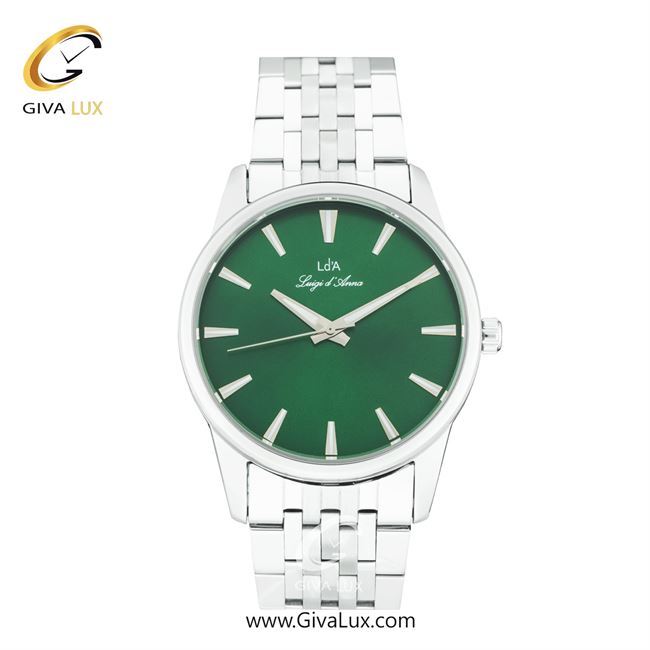 ساعت مچی اورجینال زنانه LdA | لوئیجی د آنا | Luigi d'Ana نقره ای | نقره ای| سبز یشمی تیره| کد رفرنس 2483